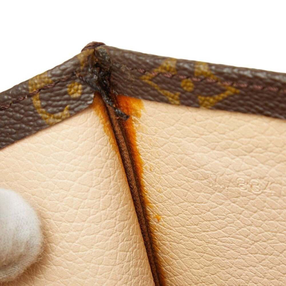 LOUIS VUITTON Authentic Brown Monogram Leather Tote Bag - Picture 10 of 14